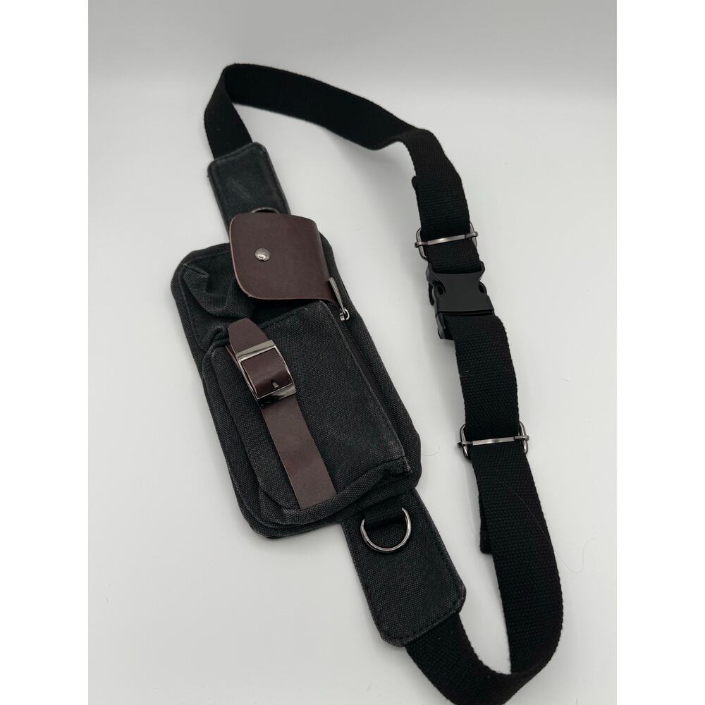 BAOSHA Vintage Men's Waist Bag Sports Waist Day Pack Pouch Hip Belt Bag
